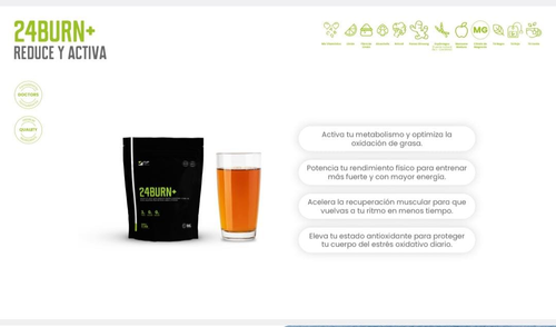 24BURN+ presentación producto – reduce y activa